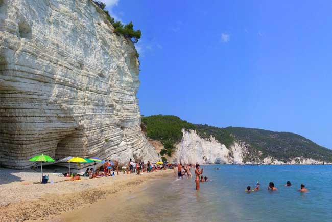 vignanotica beach in puglia